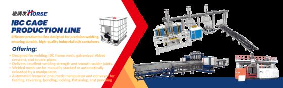 جعبه خم کردن شبکه IBC که خط تولید اتوماتیک را تشکیل می دهد