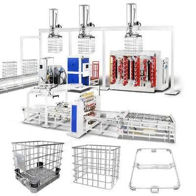 خط تولید قاب قفس IBC دستی / اتوماتیک