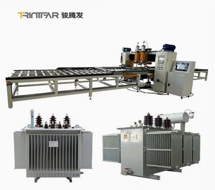 Fully automatic power transformer radiator production line, industrial manufacturing, including fully automatic production lines such as hot press machine, seam welding machine, and palletizing robot